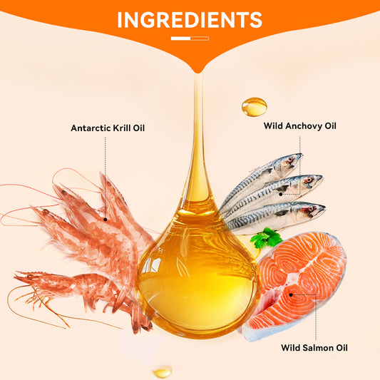 Puainta Krill & Salmon Oil for Dogs – Omega-3 Support for Skin, Coat & Vitality