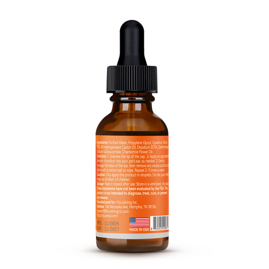 Puainta Quantum Silver Ear Drops for Dogs & Cats – Gentle Ear Care Solution