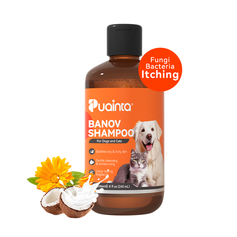 Puainta Banov Shampoo for Dogs & Cats – Gentle Relief for Sensitive & Itchy Skin