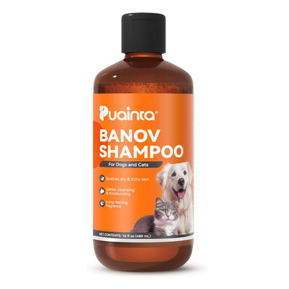 Puainta Banov Shampoo for Dogs & Cats – Gentle Relief for Sensitive & Itchy Skin