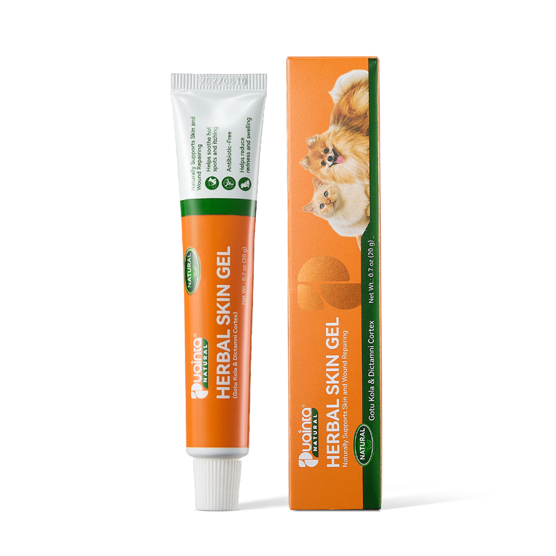 Puainta Natural Herbal Skin Gel – Soothing Itch Relief for Dogs & Cats