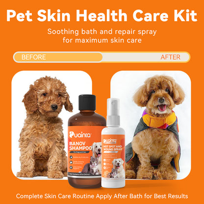 Puainta Banov Shampoo for Dogs & Cats – Gentle Relief for Sensitive & Itchy Skin