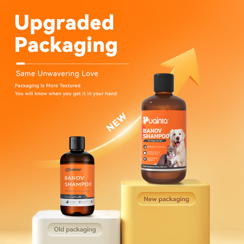 Puainta Banov Shampoo for Dogs & Cats – Gentle Relief for Sensitive & Itchy Skin