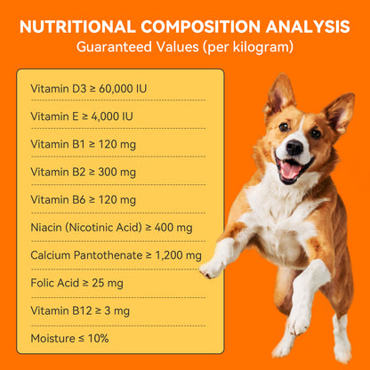 Puainta  Vitamins for Itchy Skin ,Multivitamin for Dogs & Cats – 200 Tablets