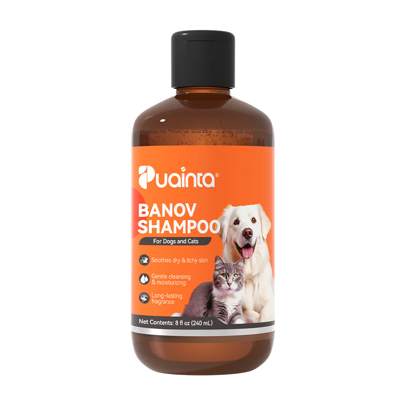 Puainta Banov Shampoo for Dogs & Cats – Gentle Relief for Sensitive & Itchy Skin