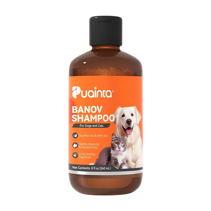 Puainta Banov Shampoo for Dogs & Cats – Gentle Relief for Sensitive & Itchy Skin