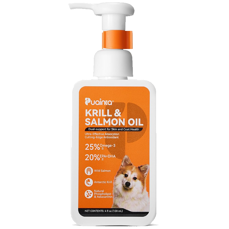 Puainta Krill & Salmon Oil for Dogs – Omega-3 Support for Skin, Coat & Vitality