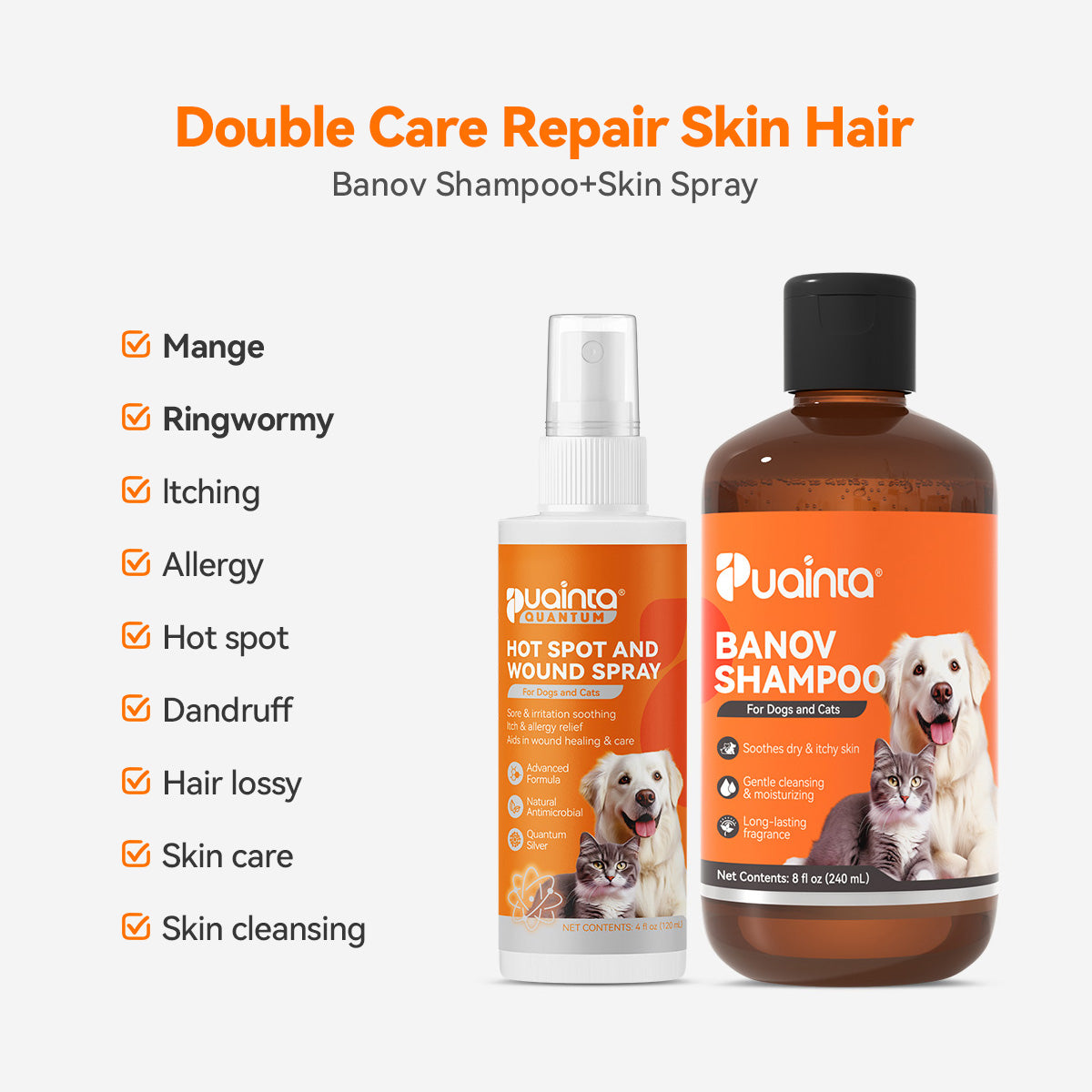 Puainta® Quantum Silver Skin Spray for Dogs/ Cats