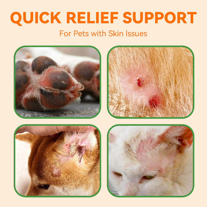 Puainta Natural Herbal Skin Gel – Soothing Itch Relief for Dogs & Cats